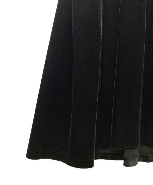 foufou（フーフー）foufou (フーフー) ベロア ノースリーブワンピース ブラックの古着・服飾アイテム