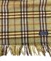 Burberry's (バーバリーズ) チェックカシミヤマフラー 黄緑：6000円