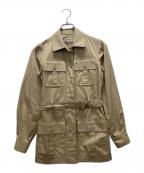 Saint Laurent rive gaucheサンローランリヴゴーシュ）の古着「80sサファリジャケット」｜ベージュ