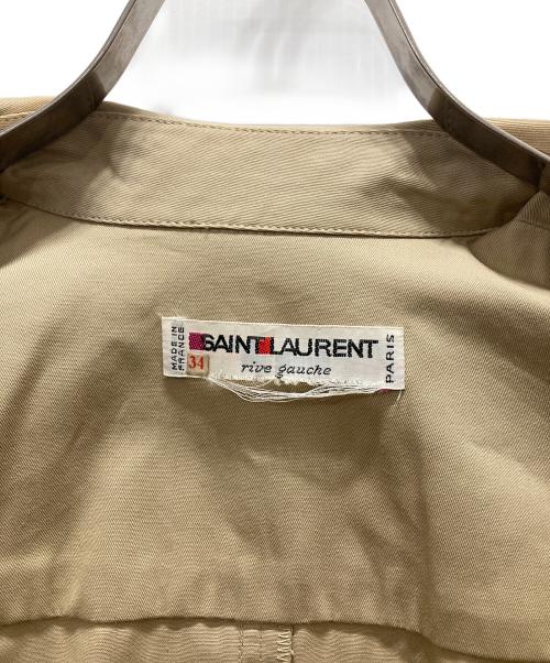 Saint Laurent rive gauche（サンローランリヴゴーシュ）SAINT LAURENT RIVE GAUCHE (サンローランリヴゴーシュ) 80sサファリジャケット ベージュ サイズ:34の古着・服飾アイテム