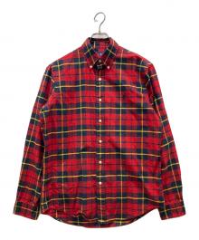 RALPH LAUREN（ラルフローレン）の古着「チェックシャツ」｜レッド