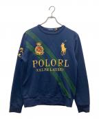 POLO RALPH LAURENポロ・ラルフローレン）の古着「ビッグポニーロゴスウェット」｜ネイビー