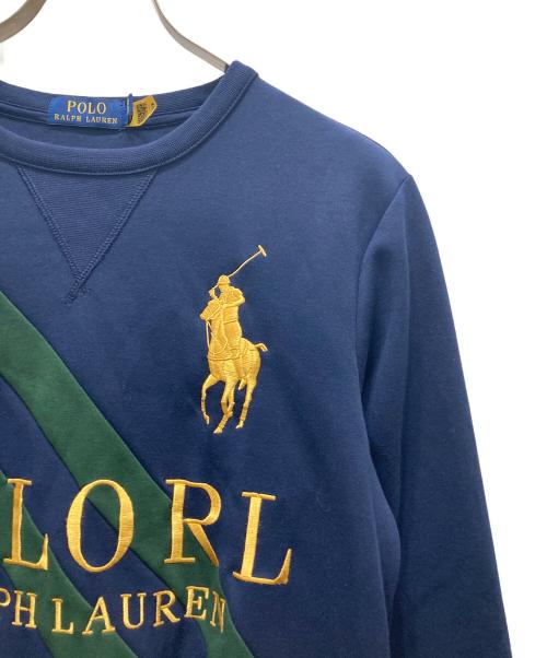 POLO RALPH LAUREN（ポロ・ラルフローレン）POLO RALPH LAUREN (ポロ・ラルフローレン) ビッグポニーロゴスウェット ネイビー サイズ:Sの古着・服飾アイテム