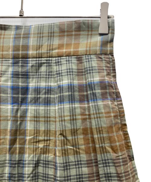 SCYE（サイ）SCYE (サイ) チェックマキシスカート グリーン サイズ:Sの古着・服飾アイテム