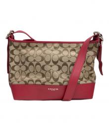 COACH（コーチ）の古着「ショルダーバッグ」｜レッド×ベージュ