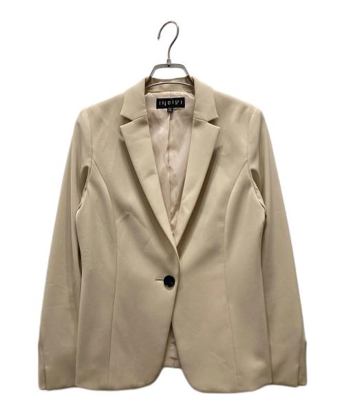 INDIVI（インディヴィ）INDIVI (インディヴィ) セットアップスーツ ベージュ サイズ:36の古着・服飾アイテム