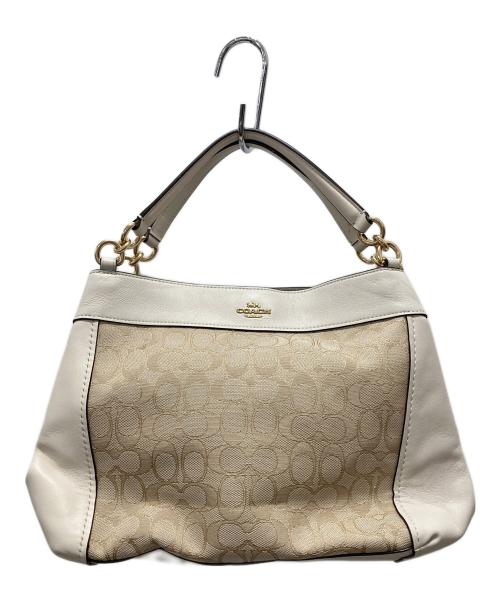 COACH（コーチ）COACH (コーチ) ハンドバッグ ホワイトの古着・服飾アイテム