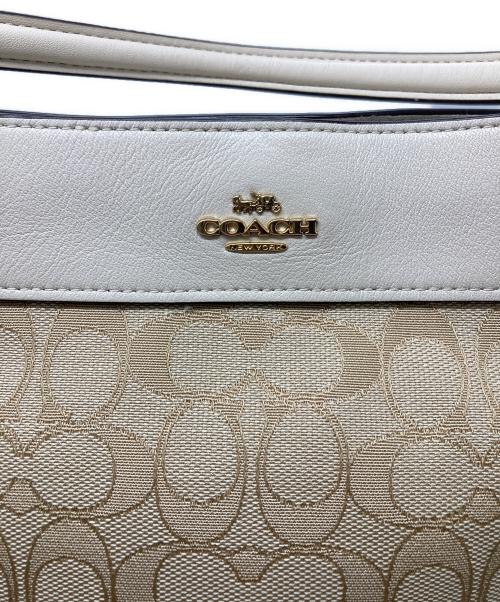 COACH（コーチ）COACH (コーチ) ハンドバッグ ホワイトの古着・服飾アイテム