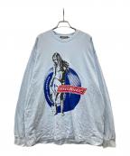 Hysteric Glamourヒステリックグラマー）の古着「プリントカットソー」｜スカイブルー