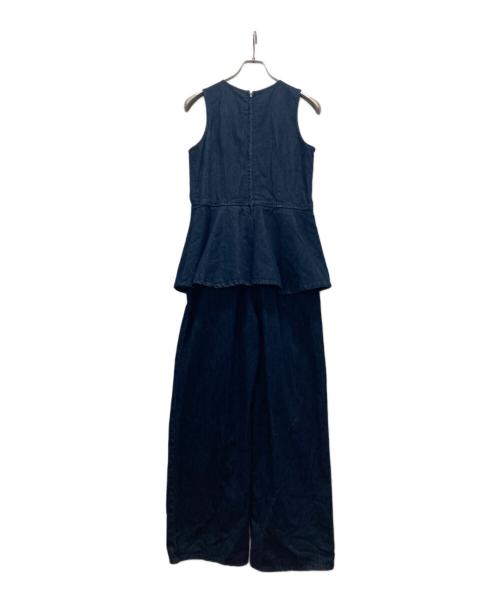 STYLE MIXER（スタイルミキサー）STYLE MIXER (スタイルミキサー) ペプラムデニムオールインワン ネイビー サイズ:Mの古着・服飾アイテム