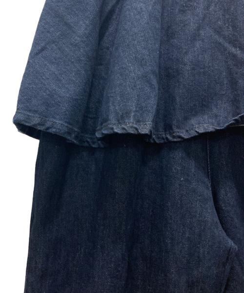 STYLE MIXER（スタイルミキサー）STYLE MIXER (スタイルミキサー) ペプラムデニムオールインワン ネイビー サイズ:Mの古着・服飾アイテム
