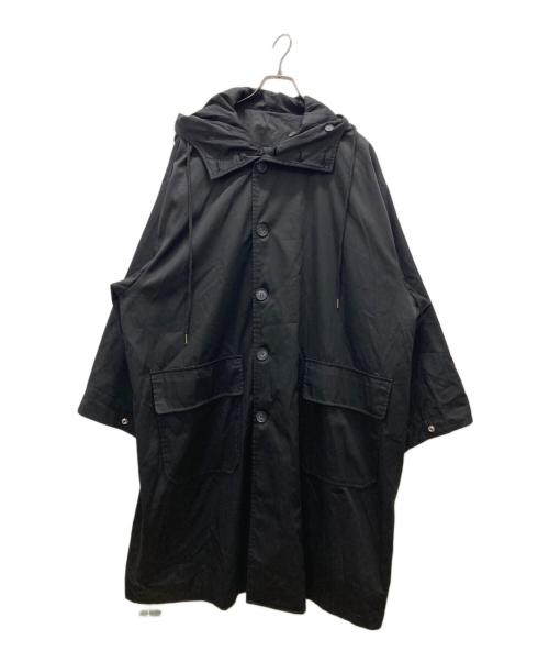 Keels（キールズ）Keels (キールズ) オーバーサイズモッズコート ブラック サイズ:XLの古着・服飾アイテム