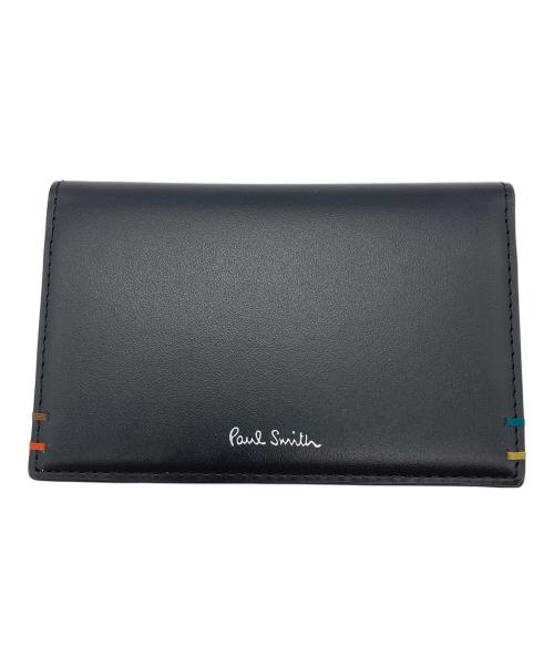 PAUL SMITH（ポールスミス）PAUL SMITH (ポールスミス) ハイライトステッチ 名刺入れ ブラックの古着・服飾アイテム