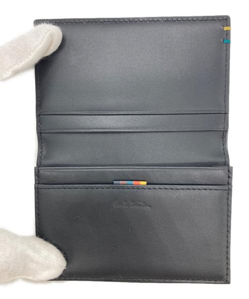 PAUL SMITH（ポールスミス）PAUL SMITH (ポールスミス) ハイライトステッチ 名刺入れ ブラックの古着・服飾アイテム