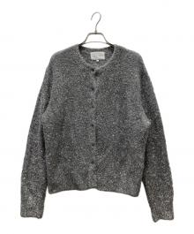 BEIGE（ベイジ）の古着「シャギーニットカーディガン」｜グレー