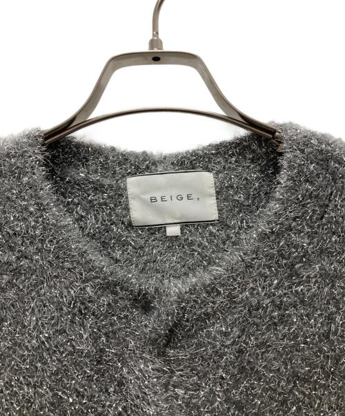 BEIGE（ベイジ）BEIGE (ベイジ) シャギーニットカーディガン グレー サイズ:4の古着・服飾アイテム