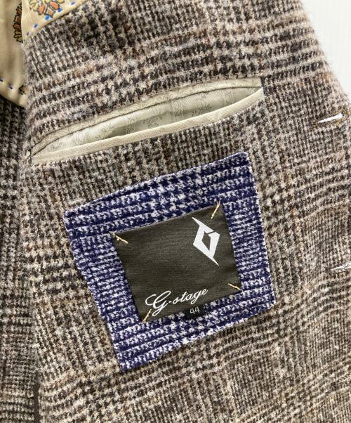 G-Stage（ジーステージ）G-Stage (ジーステージ) テーラードジャケット ブラウン サイズ:44の古着・服飾アイテム
