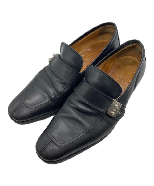 HERMES（エルメス）HERMES (エルメス) サックアデペッシュローファー ブラック サイズ:不明の古着・服飾アイテム