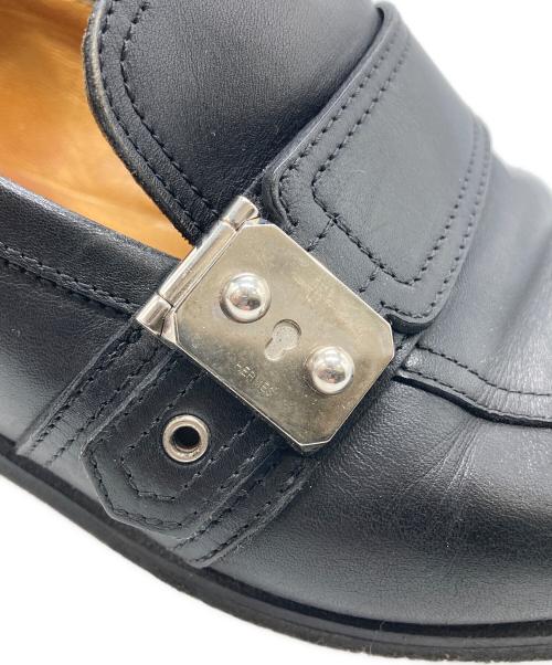 HERMES（エルメス）HERMES (エルメス) サックアデペッシュローファー ブラック サイズ:不明の古着・服飾アイテム
