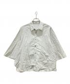 GALERIE VIEギャルリーヴィー）の古着「コットンツイル ラグランスリーブシャツ」｜グレー