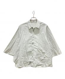 GALERIE VIE（ギャルリーヴィー）の古着「コットンツイル ラグランスリーブシャツ」｜グレー