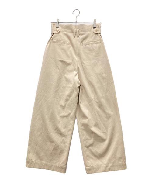 BALLSEY（ボールジィ）BALLSEY (ボールジィ) ドライピケ タックワイドパンツ ベージュ サイズ:34の古着・服飾アイテム
