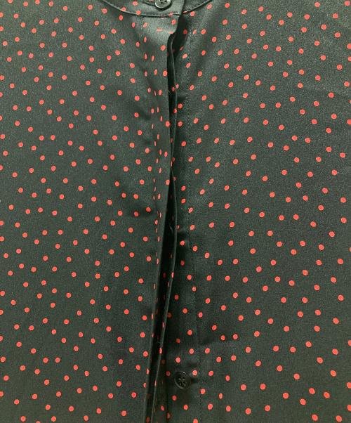 BALLSEY（ボールジィ）BALLSEY (ボールジィ) ドットプリント ティアードワンピース ブラック サイズ:36の古着・服飾アイテム
