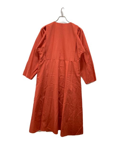 PS Paul Smith（ＰＳポールスミス）PS Paul Smith (ＰＳポールスミス) ブラウスワンピース オレンジ サイズ:40の古着・服飾アイテム