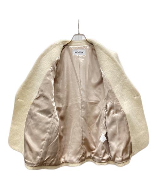BABYLONE（バビロン）BABYLONE (バビロン) シャギージャケットコート ベージュ サイズ:Fの古着・服飾アイテム