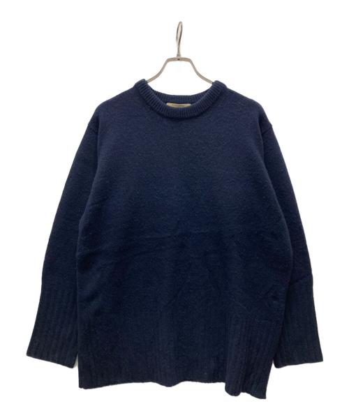 Curensology（カレンソロジー）Curensology (カレンソロジー) ウールカシミヤ サイドジッププルオーバー ネイビー サイズ:Fの古着・服飾アイテム