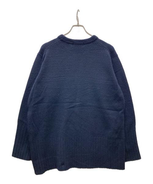 Curensology（カレンソロジー）Curensology (カレンソロジー) ウールカシミヤ サイドジッププルオーバー ネイビー サイズ:Fの古着・服飾アイテム