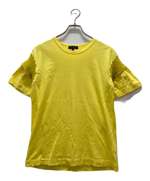 COMME des GARCONS HOMME PLUS（コムデギャルソンオムプリュス）COMME des GARCONS HOMME PLUS (コムデギャルソンオムプリュス) 袖切替半袖カットソー イエロー サイズ:Sの古着・服飾アイテム