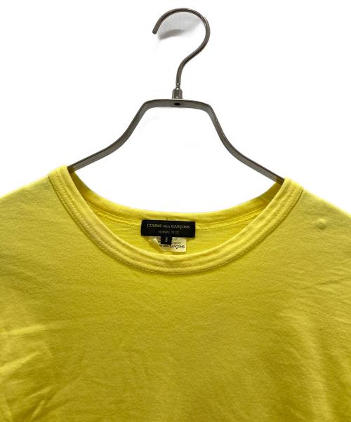 COMME des GARCONS HOMME PLUS（コムデギャルソンオムプリュス）COMME des GARCONS HOMME PLUS (コムデギャルソンオムプリュス) 袖切替半袖カットソー イエロー サイズ:Sの古着・服飾アイテム