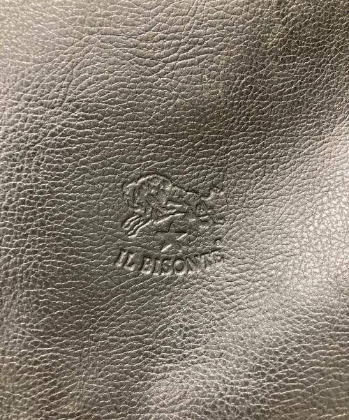 IL BISONTE（イル ビゾンテ）IL BISONTE (イル ビゾンテ) レザーショルダーバッグ ブラックの古着・服飾アイテム