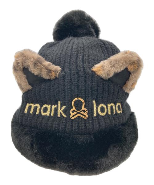MARK&LONA（マークアンドロナ）MARK&LONA (マークアンドロナ) 猫耳ニット帽 ブラック サイズ:FREEの古着・服飾アイテム