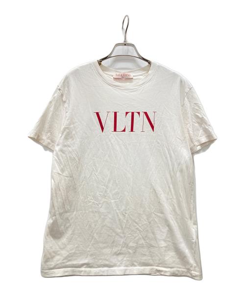 VALENTINO（ヴァレンティノ）VALENTINO (ヴァレンティノ) VLTN ロゴプリントTシャツ ホワイト サイズ:Sの古着・服飾アイテム