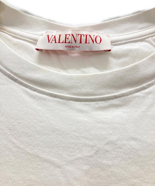 VALENTINO（ヴァレンティノ）VALENTINO (ヴァレンティノ) VLTN ロゴプリントTシャツ ホワイト サイズ:Sの古着・服飾アイテム