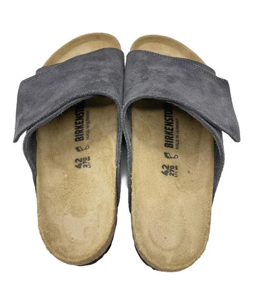 BIRKENSTOCK（ビルケンシュトック）BIRKENSTOCK (ビルケンシュトック) Solana / ソラナ スエードサンダル グレー サイズ:270の古着・服飾アイテム