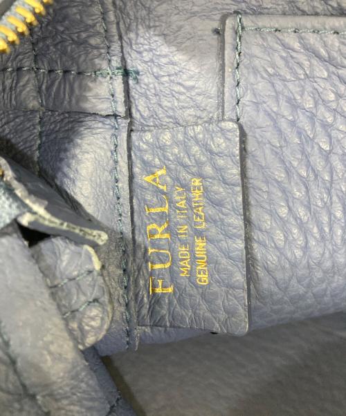 FURLA（フルラ）FURLA (フルラ) Capriccio /カプリッチョ 2WAYサッチェルバッグ ネイビーの古着・服飾アイテム