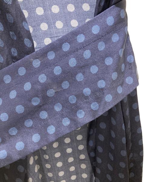 COMME des GARCONS COMME des GARCONS（コムデギャルソン コムデギャルソン）COMME des GARCONS COMME des GARCONS (コムデギャルソン コムデギャルソン) ドット柄前開きノースリーブワンピース ネイビー サイズ:XSの古着・服飾アイテム