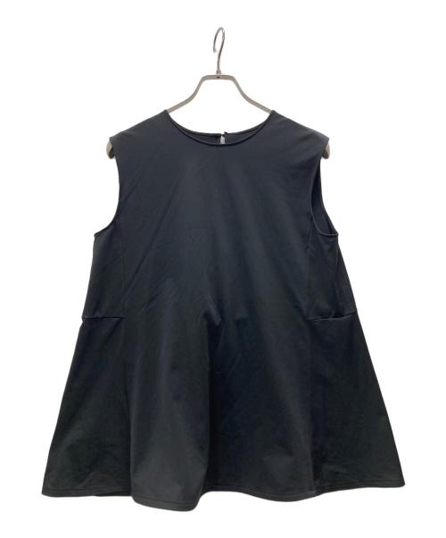 PLST（プラステ）PLST (プラステ) セットアップブラウス/クールタッチ ジャージーパンツ セットアップ ブラック サイズ:Lの古着・服飾アイテム
