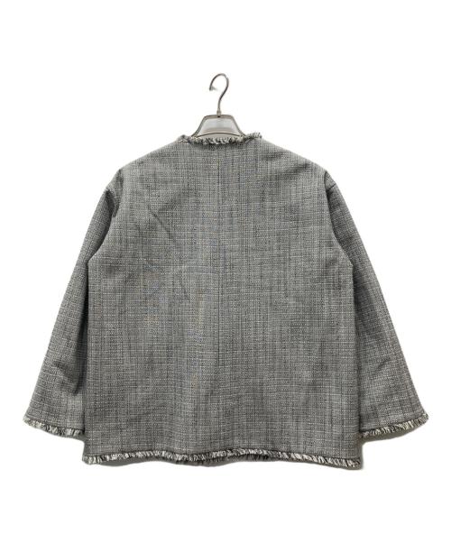 PLST（プラステ）PLST (プラステ) 金釦ツイードジャケット グレー サイズ:Mの古着・服飾アイテム