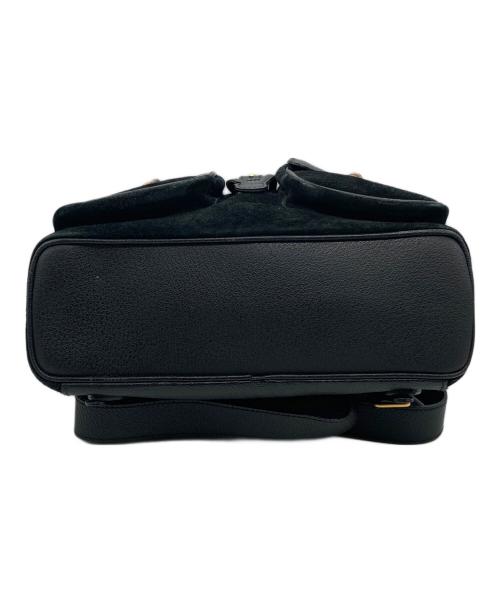GUCCI（グッチ）GUCCI (グッチ) バンブー スウェードレザーコンビリュック ブラックの古着・服飾アイテム