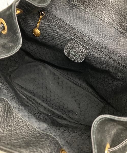 GUCCI（グッチ）GUCCI (グッチ) バンブー スウェードレザーコンビリュック ブラックの古着・服飾アイテム