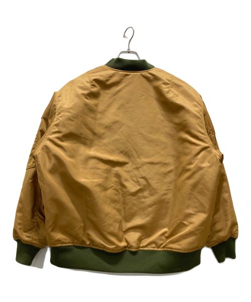 RODEO CROWNS（ロデオクラウン）RODEO CROWNS (ロデオクラウン) パッチMA-1ジャケット ブラウン サイズ:Mの古着・服飾アイテム