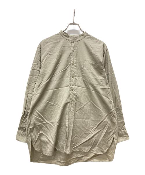 leno（リノ）leno (リノ) バンドカラーシャツ ブラウン サイズ:1の古着・服飾アイテム