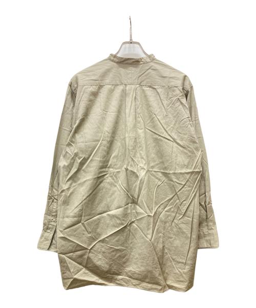 leno（リノ）leno (リノ) バンドカラーシャツ ブラウン サイズ:1の古着・服飾アイテム