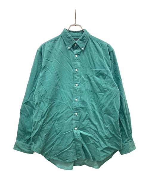 leno（リノ）leno (リノ) 細畝コーデュロイシャツ グリーン サイズ:1の古着・服飾アイテム