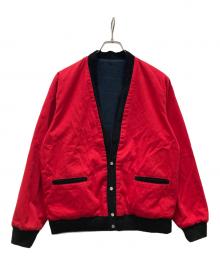 VIRGIL NORMAL×TENBOX（ヴァージルノーマル×テンボックス）の古着「バック匣ロゴ リバーシブルジャケット」｜レッド