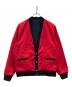 VIRGIL NORMAL（ヴァージルノーマル）の古着「バック匣ロゴ リバーシブルジャケット」｜レッド